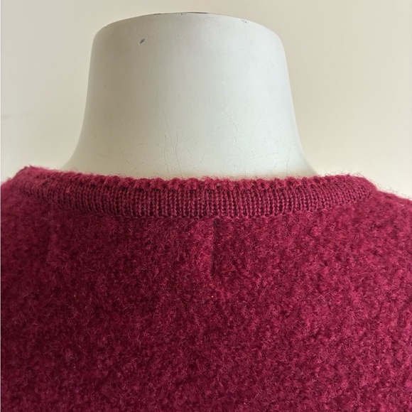 Vintage Orvis Womens Burgundy Cardigan/Jacket Button Up 100% Wool Size 10 - Picture 6 of 15